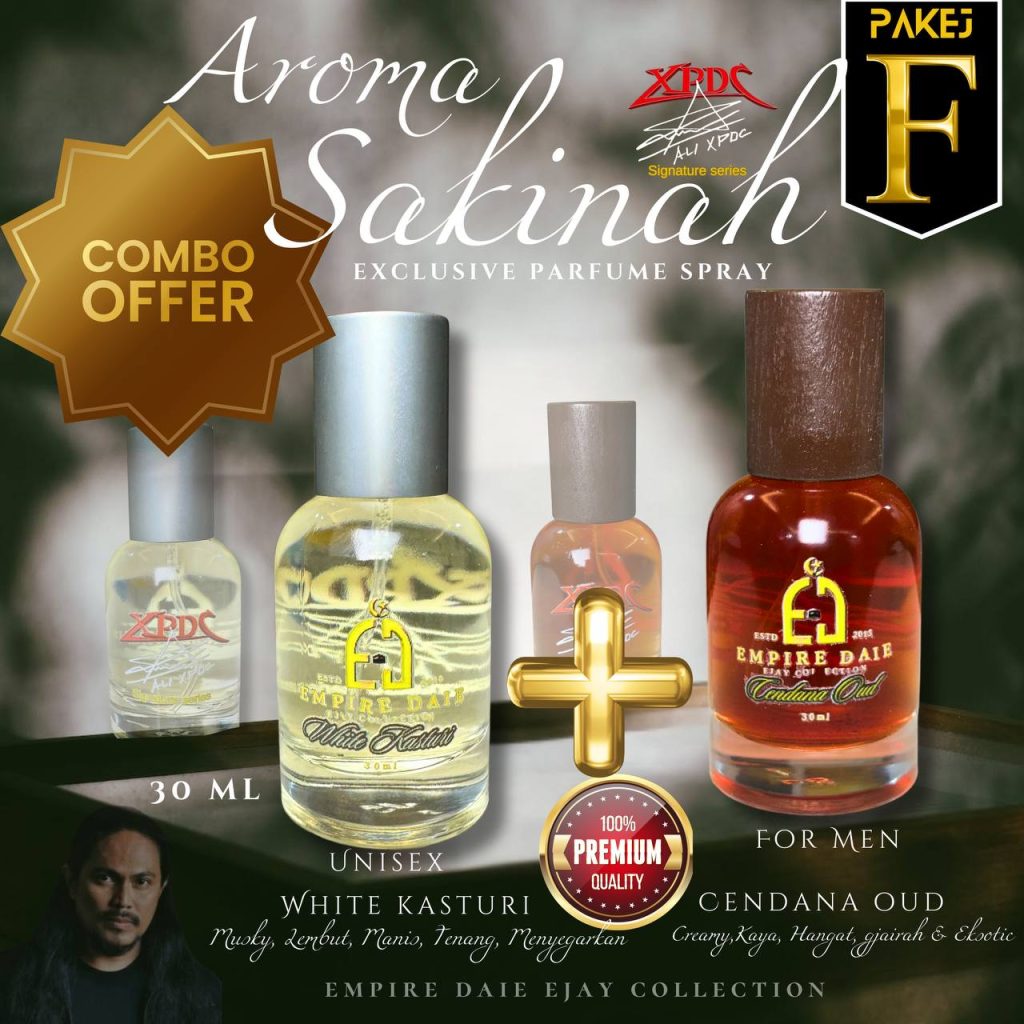 Exclusive Perfume Spray 30ml OUD CENDANA & KASTURI PUTIH PREMIUM ALI XPDC SIGNATURE'S SERIES